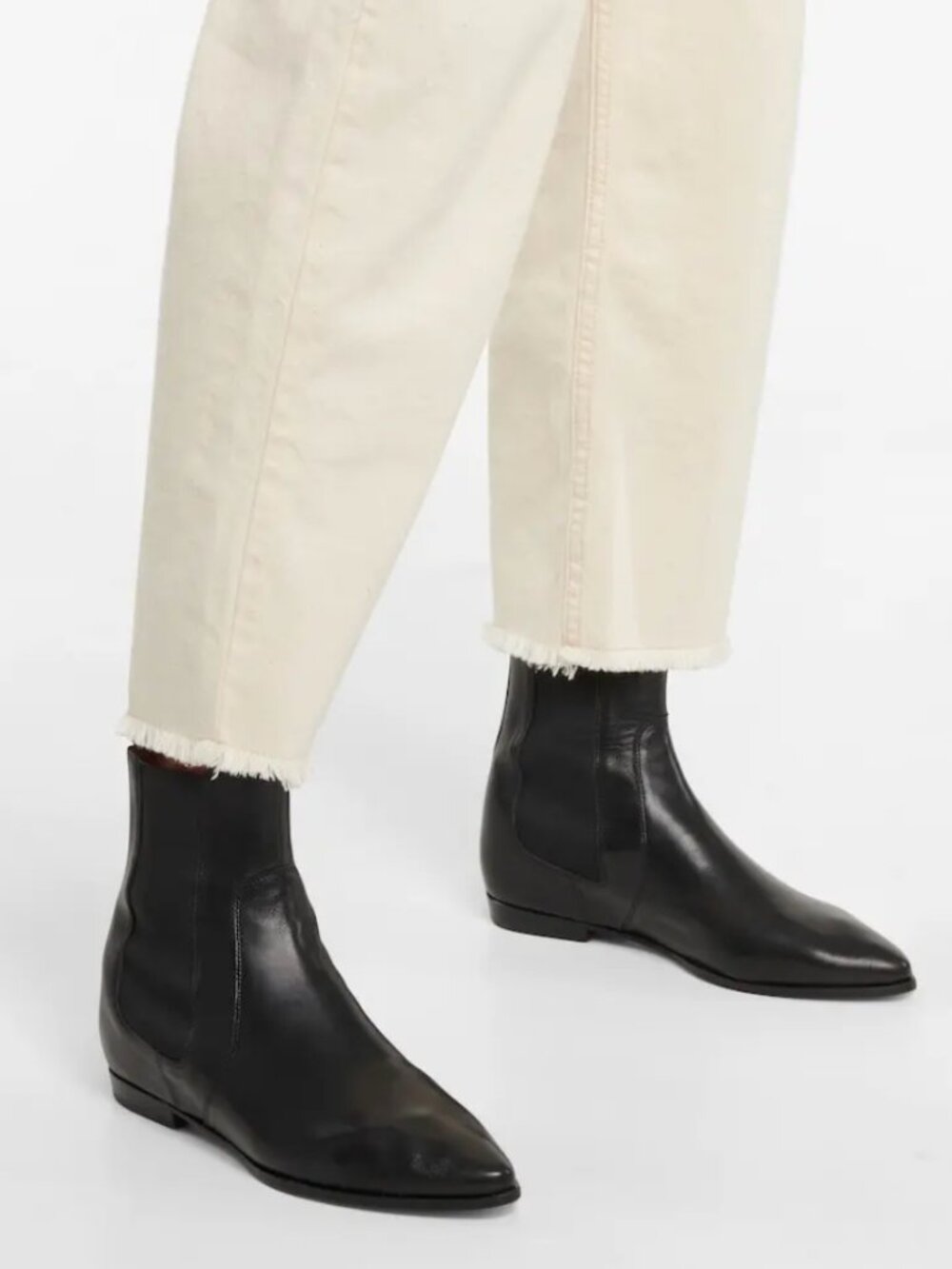 Isabel Marant Flat Leather Booties Size 41